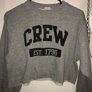 brandy Melville cropped CREW sweater